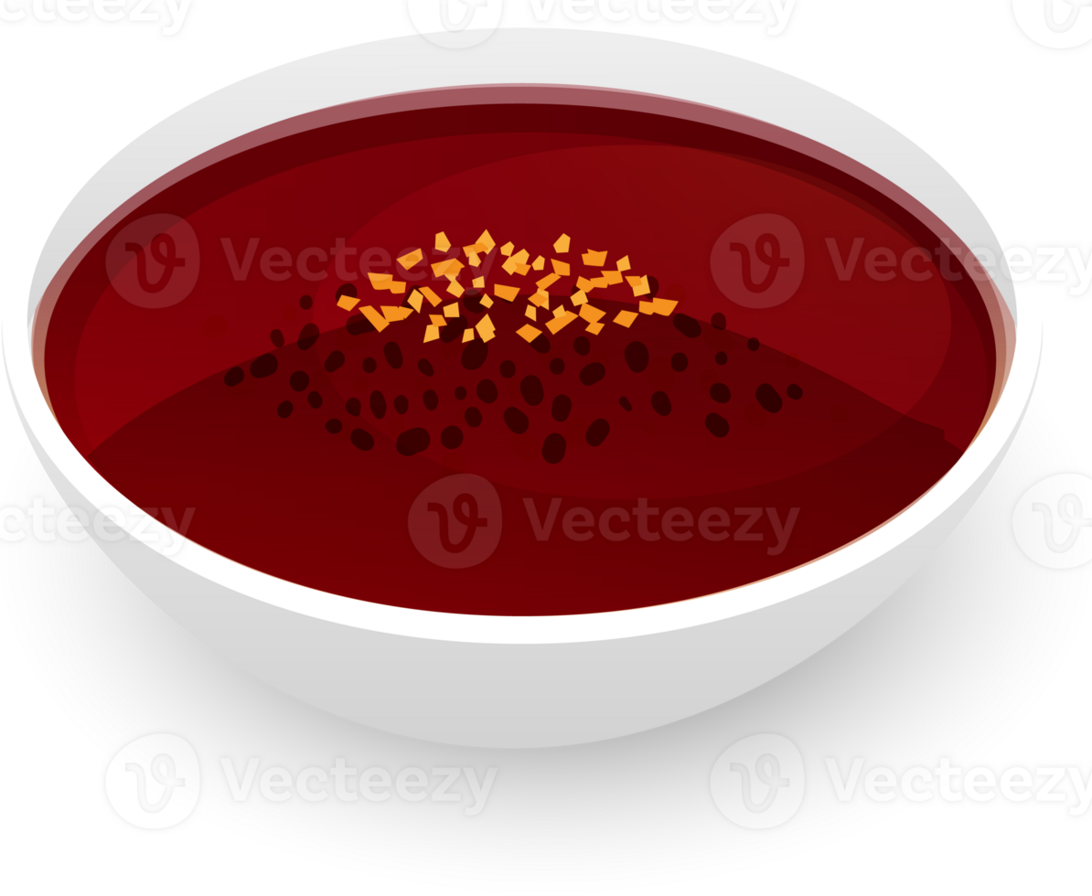 Hand drawn dim sum element graphic art, chili garlic sauce. png