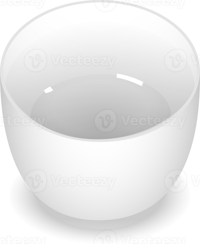 White realistic mockups dishware tableware kitchenware. Empty clean ceramic porcelain plates, chinese style kitchenware. png