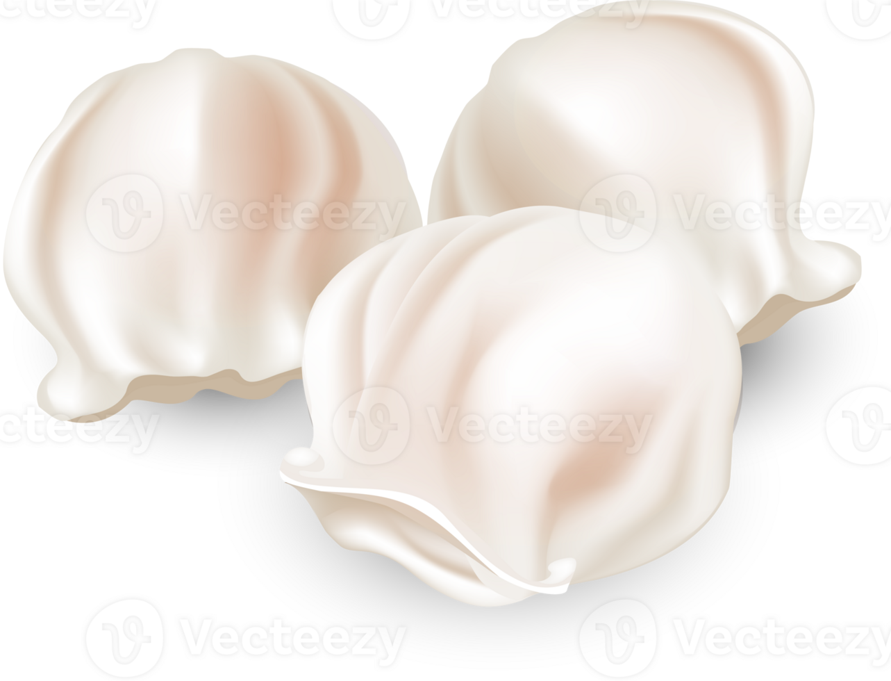 Hand drawn dim sum element graphic art, Shrimp dumpling, Har gow. png
