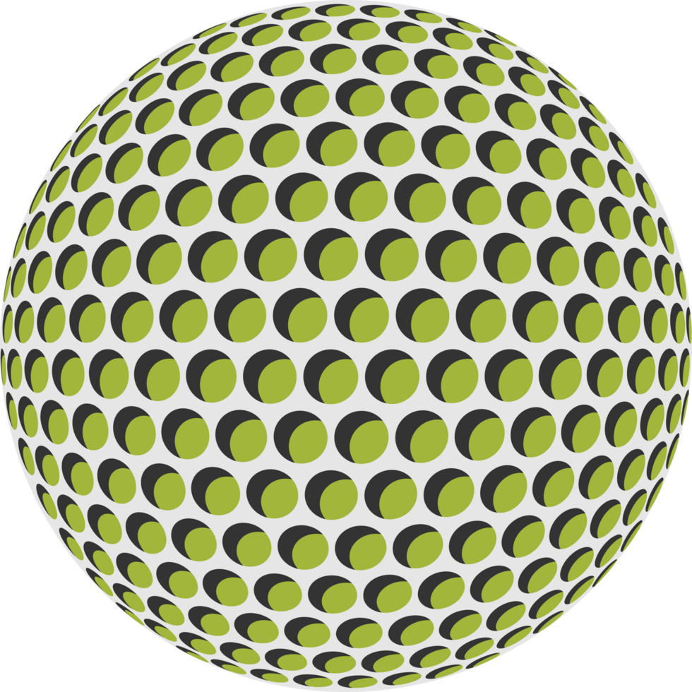 Golf Ball Illustration Isolated Transparent Background png