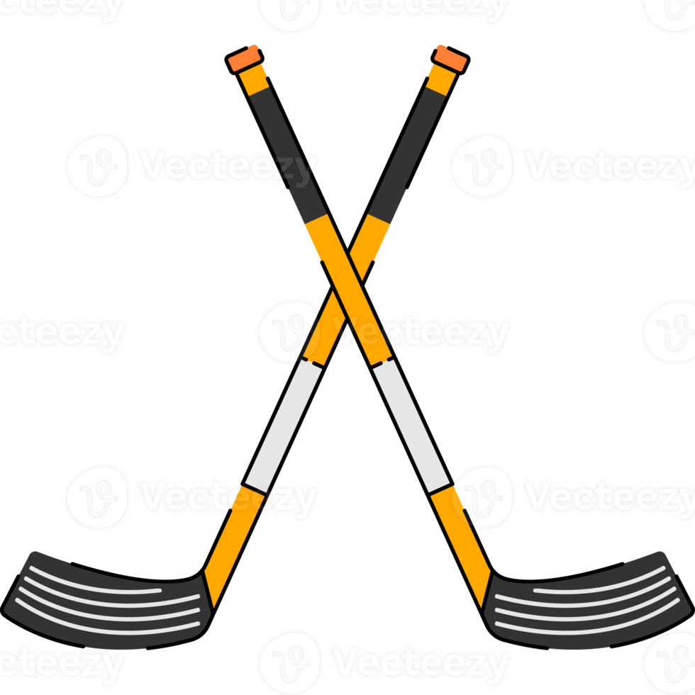 Hockey Stick Puck Illustration Isolated Background png