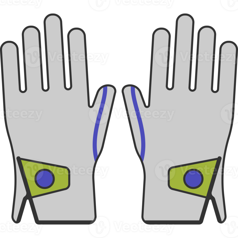le golf gants illustration isolé transparent Contexte png