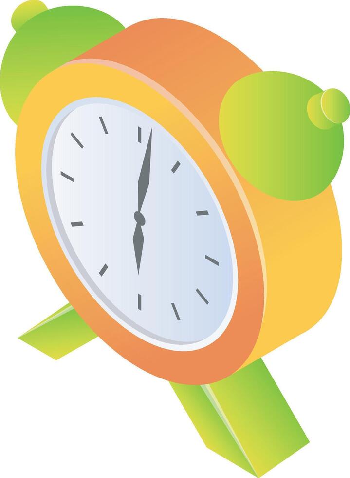 A alarm clock time vector