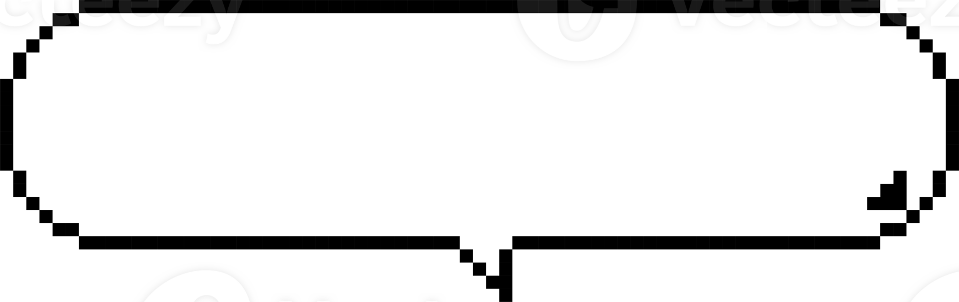 8bit retro game pixel art speech bubble balloon icon sticker memo keyword planner text box banner png