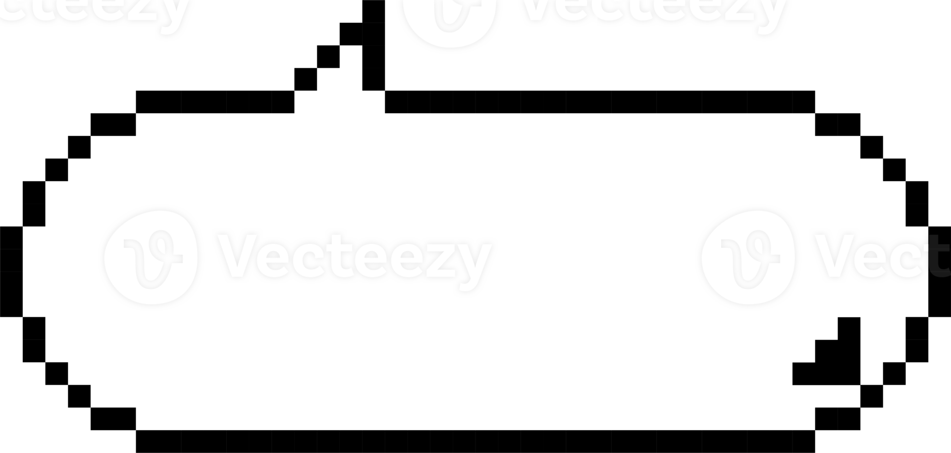 8bit retro game pixel art speech bubble balloon icon sticker memo keyword planner text box banner png