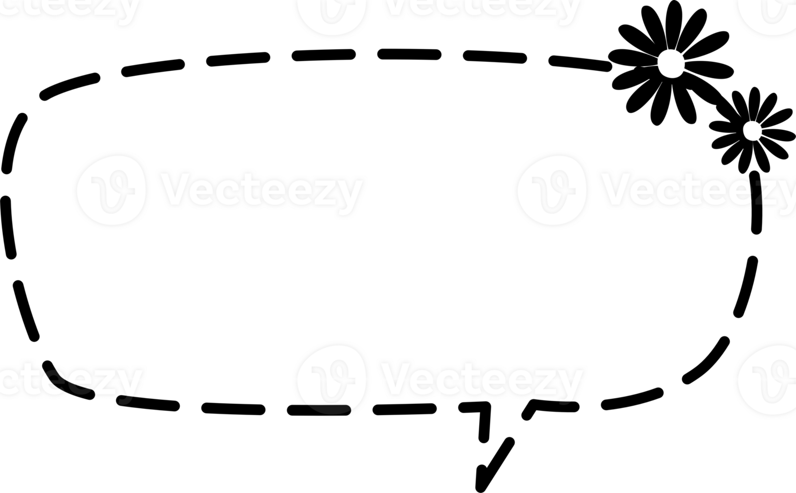 Hand draw doodle minimal speech bubble balloon, icon sticker memo keyword planner text box banner png