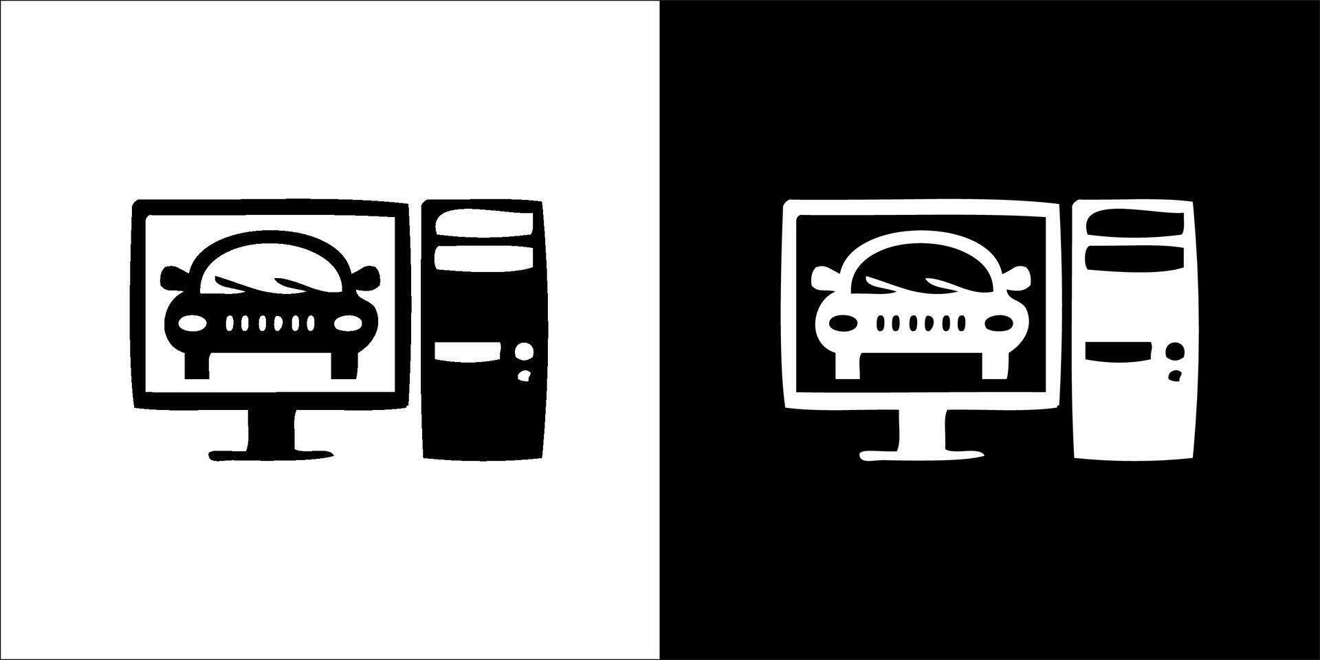 black and white mechanical drawing vector