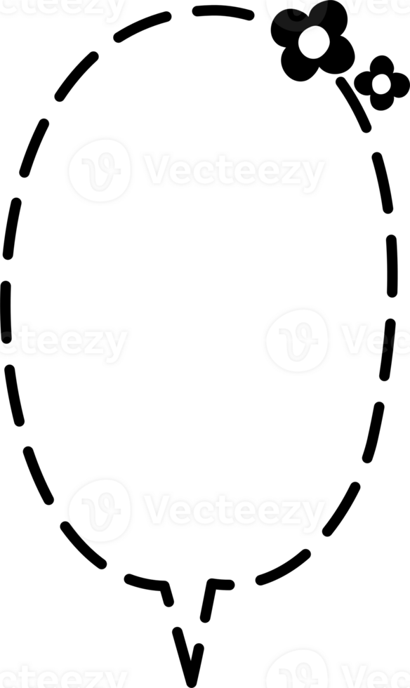 Hand draw doodle minimal speech bubble balloon, icon sticker memo keyword planner text box banner png