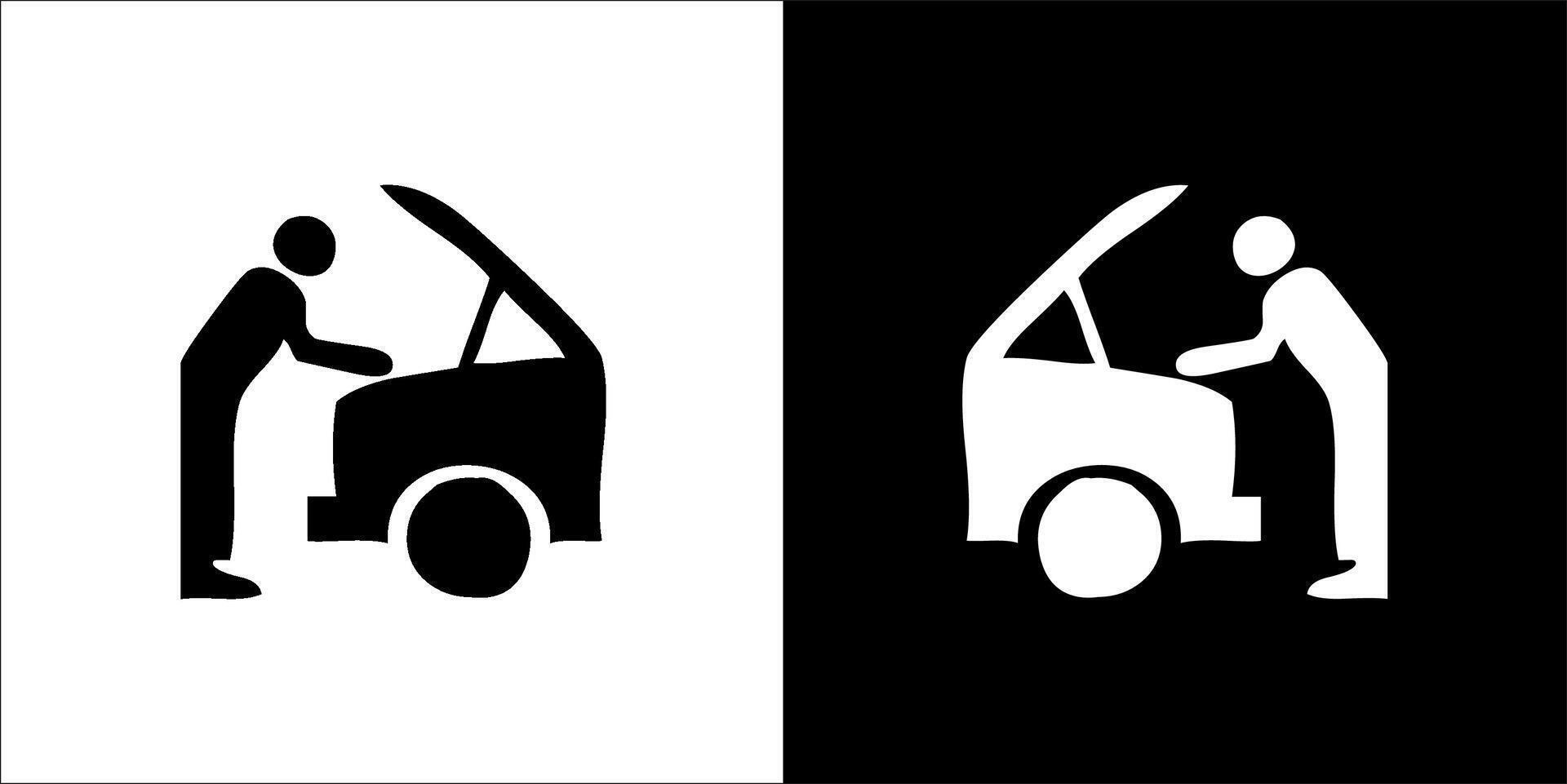 black and white mechanical drawing vector
