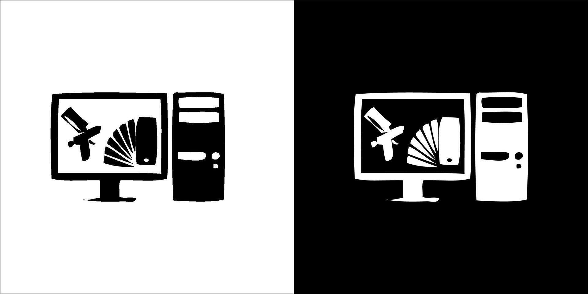 black and white mechanical drawing vector