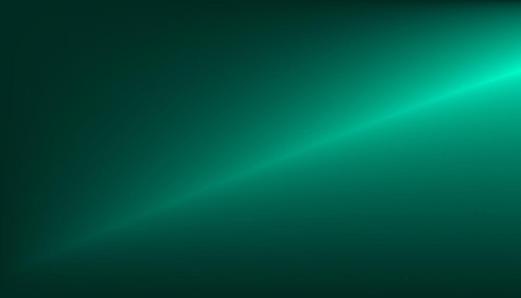 Abstract blurred dark aqua green color gradient rays background. soft creative banner idea bright subtle colors. simple gradation art decorative template idea vector