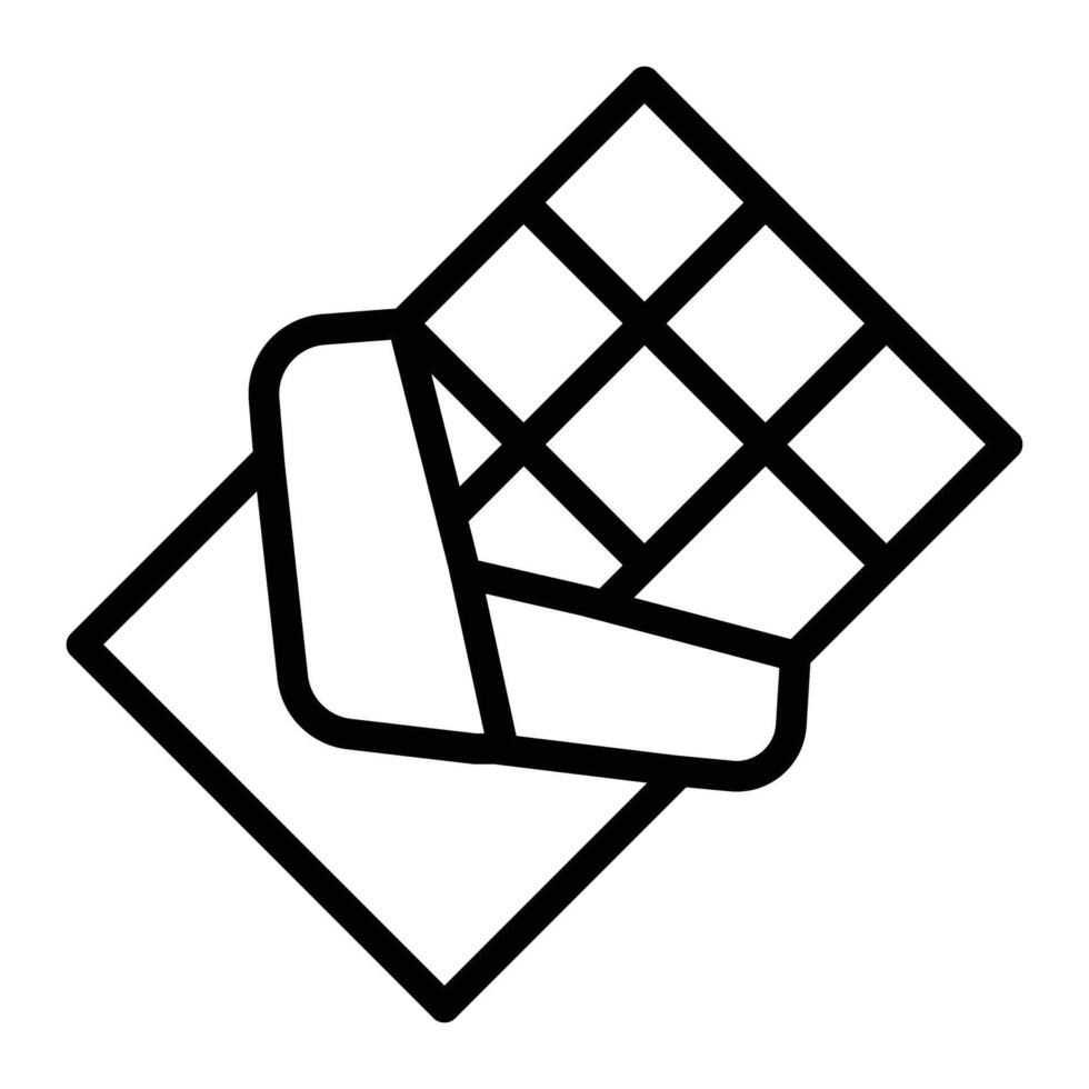 Chocolate Line Icon Design vector