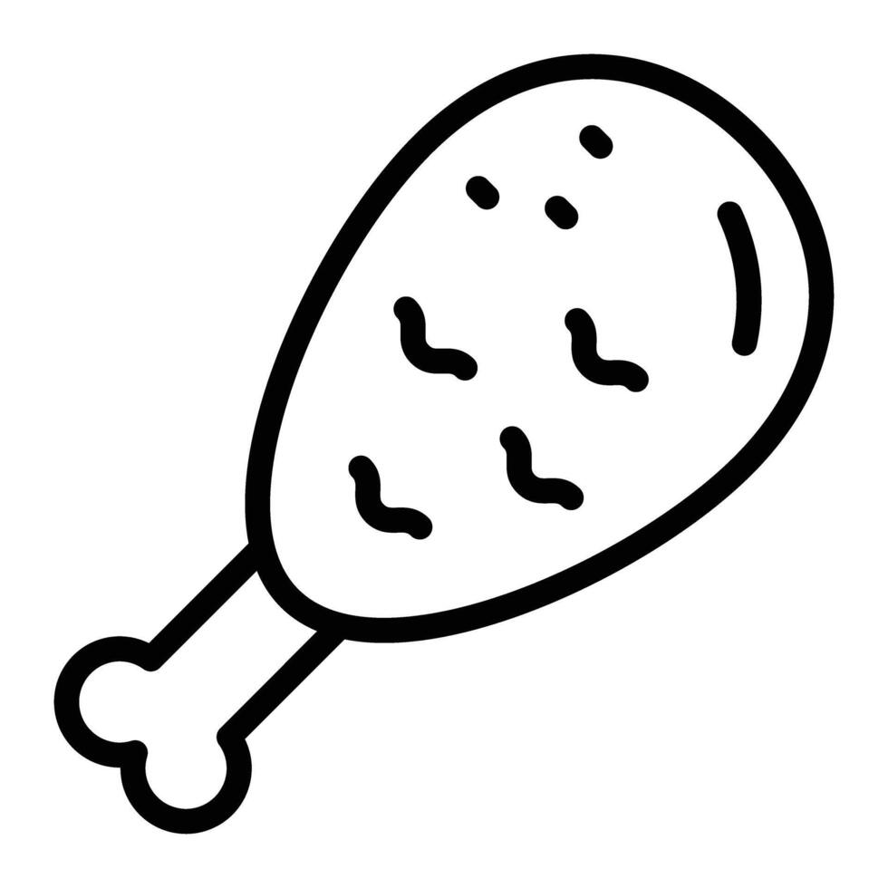 LegPiece Line Icon Design vector