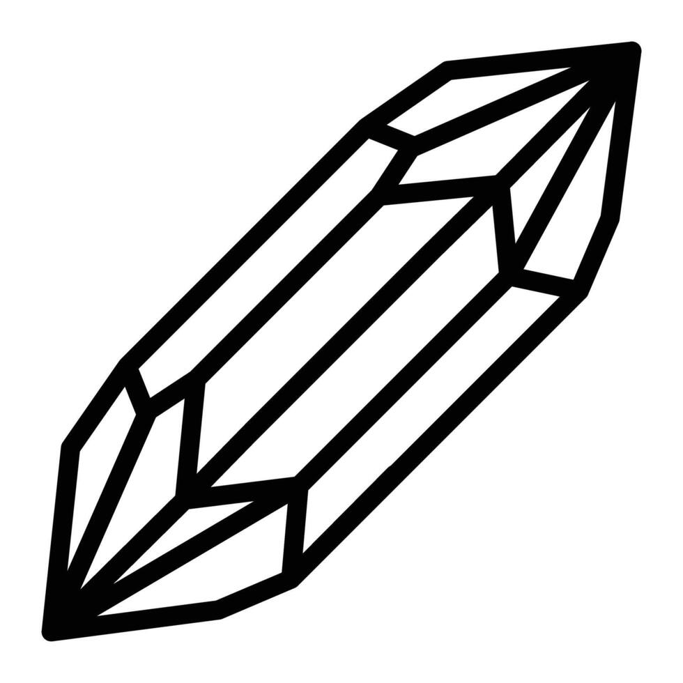 Crystal Line Icon Design vector