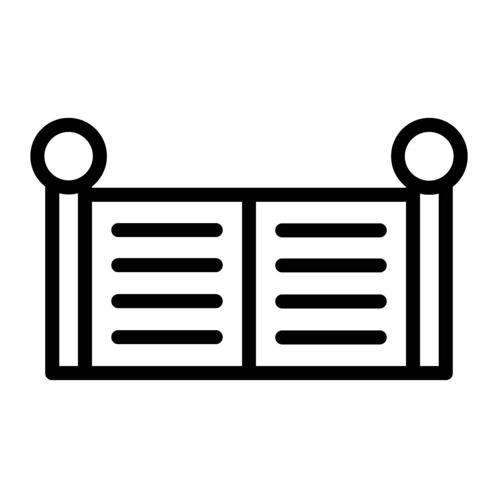 Gate Line Icon Design vector