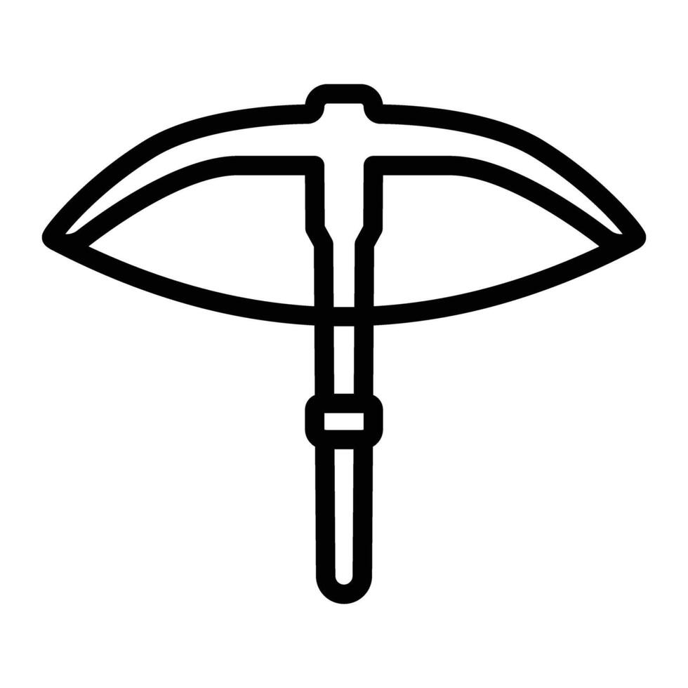 Crossbow Line Icon Design vector