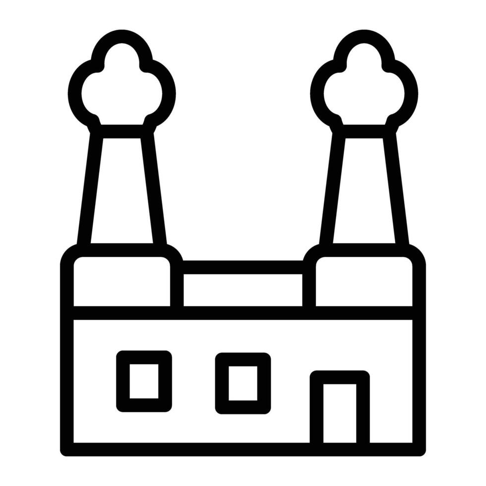 Air pollution Line Icon Design vector
