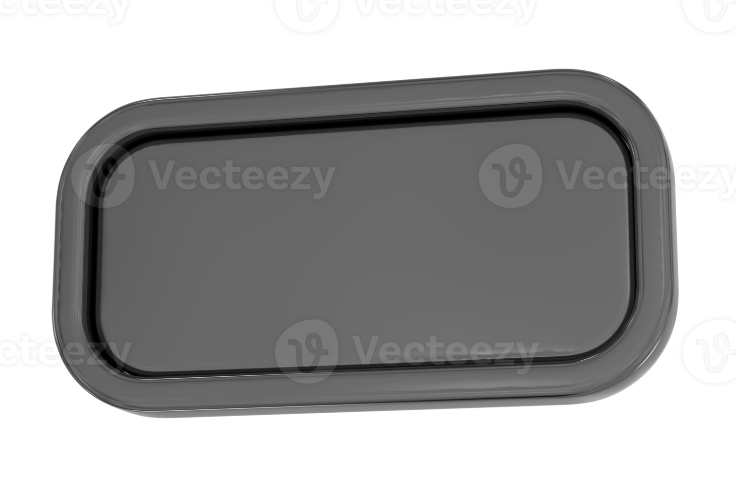 a black rectangular plate on a transparent background png