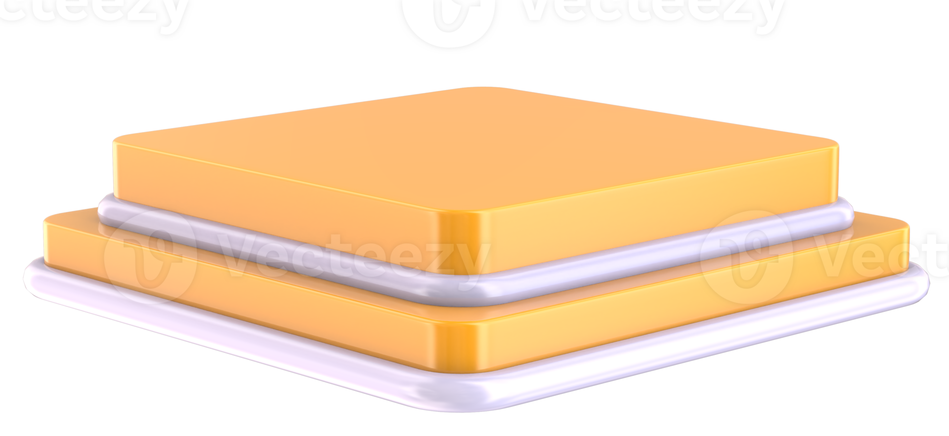a stack of three yellow boxes on a transparent background png