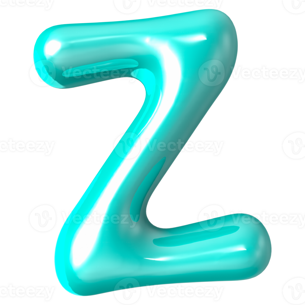 Font Z 3D Render png