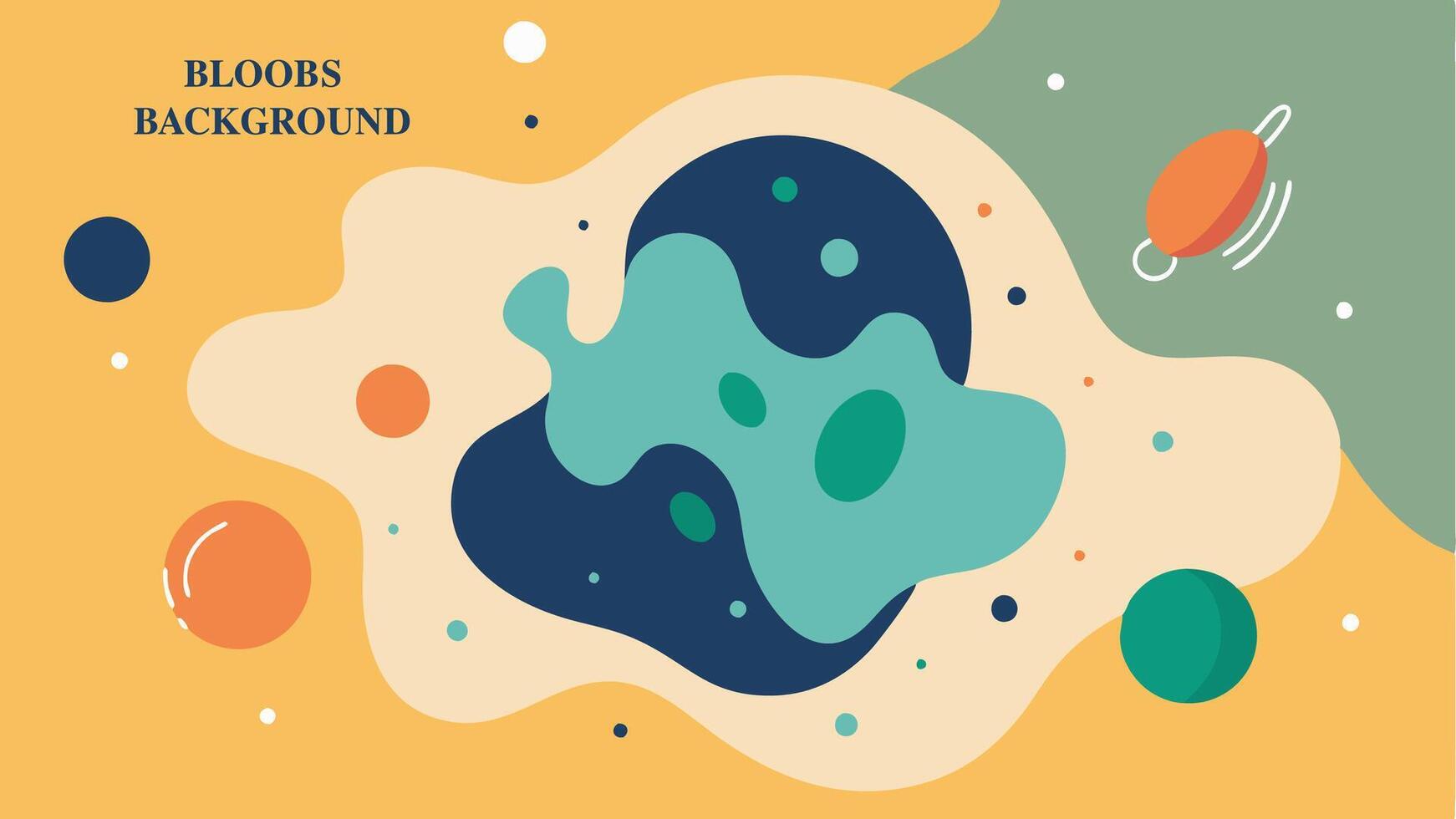Bloobs dot background colorfull for your presentation background or wall art gallery vector