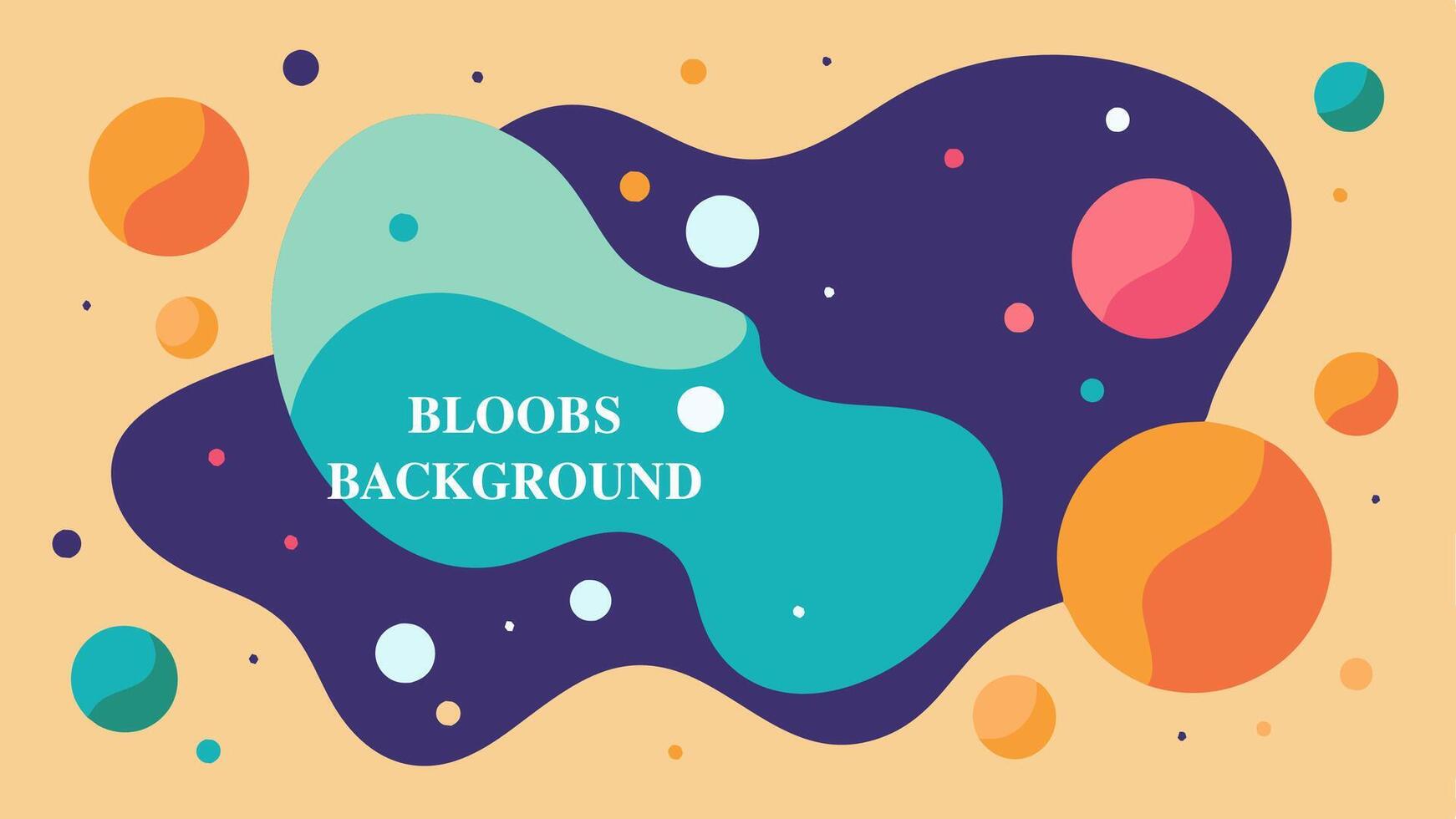 Bloobs dot background colorfull for your presentation background or wall art gallery vector
