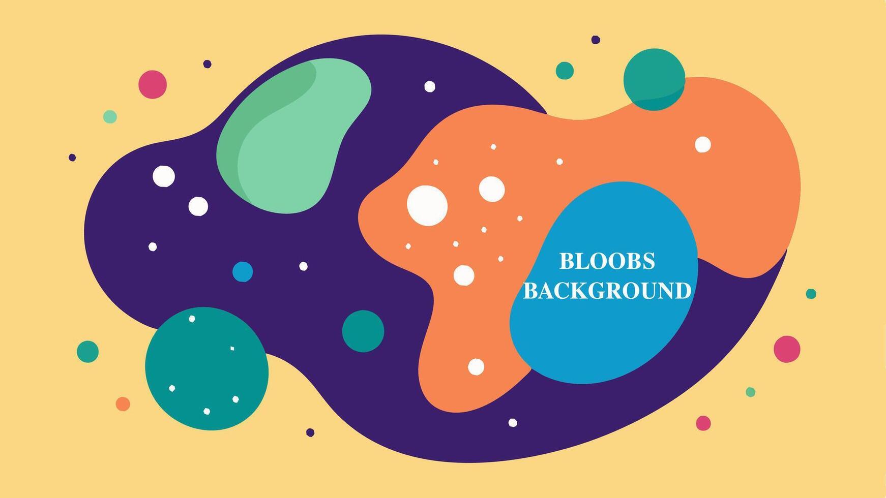 Bloobs dot background colorfull for your presentation background or wall art gallery vector