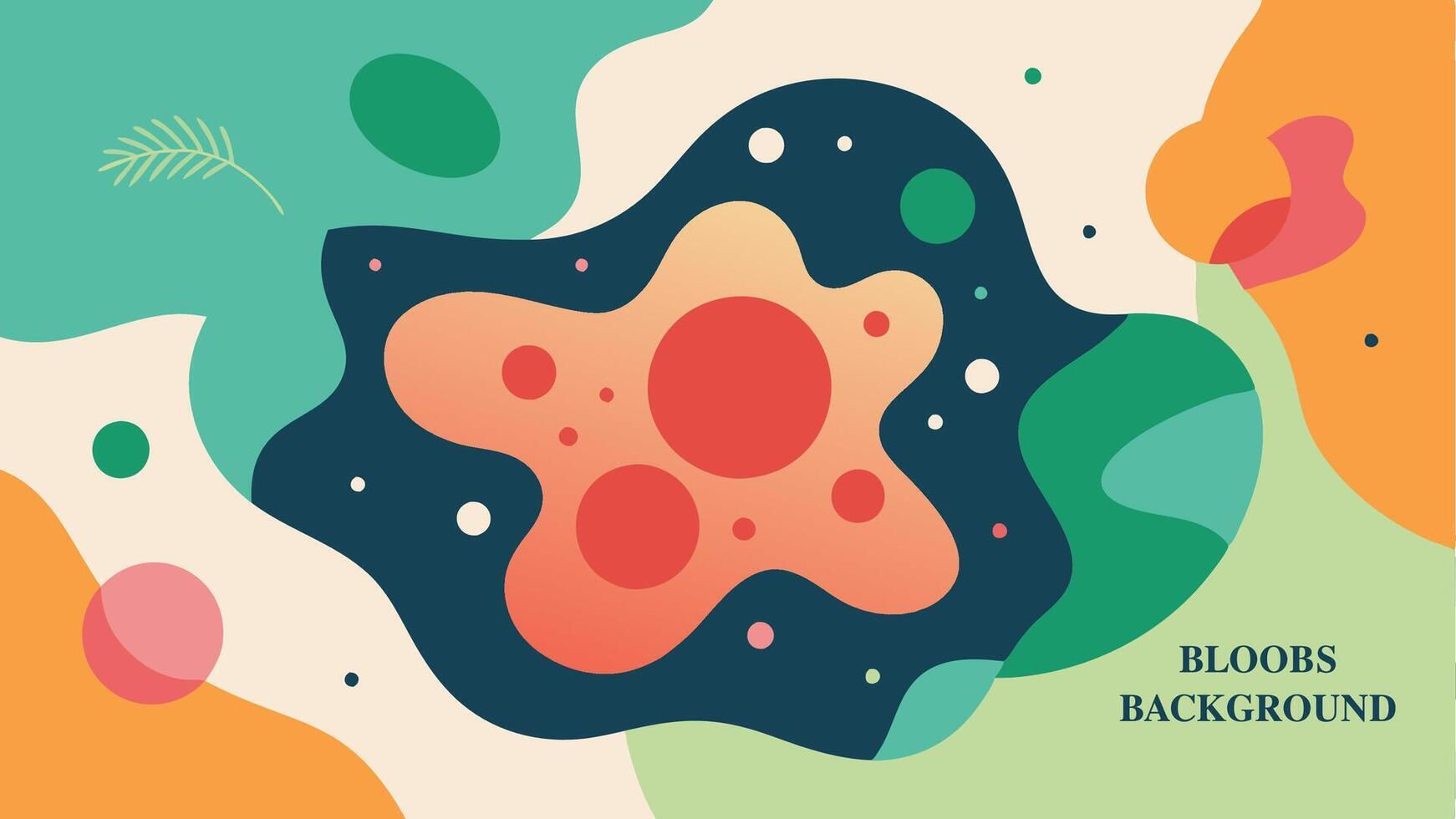 Bloobs dot background colorfull for your presentation background or wall art gallery vector