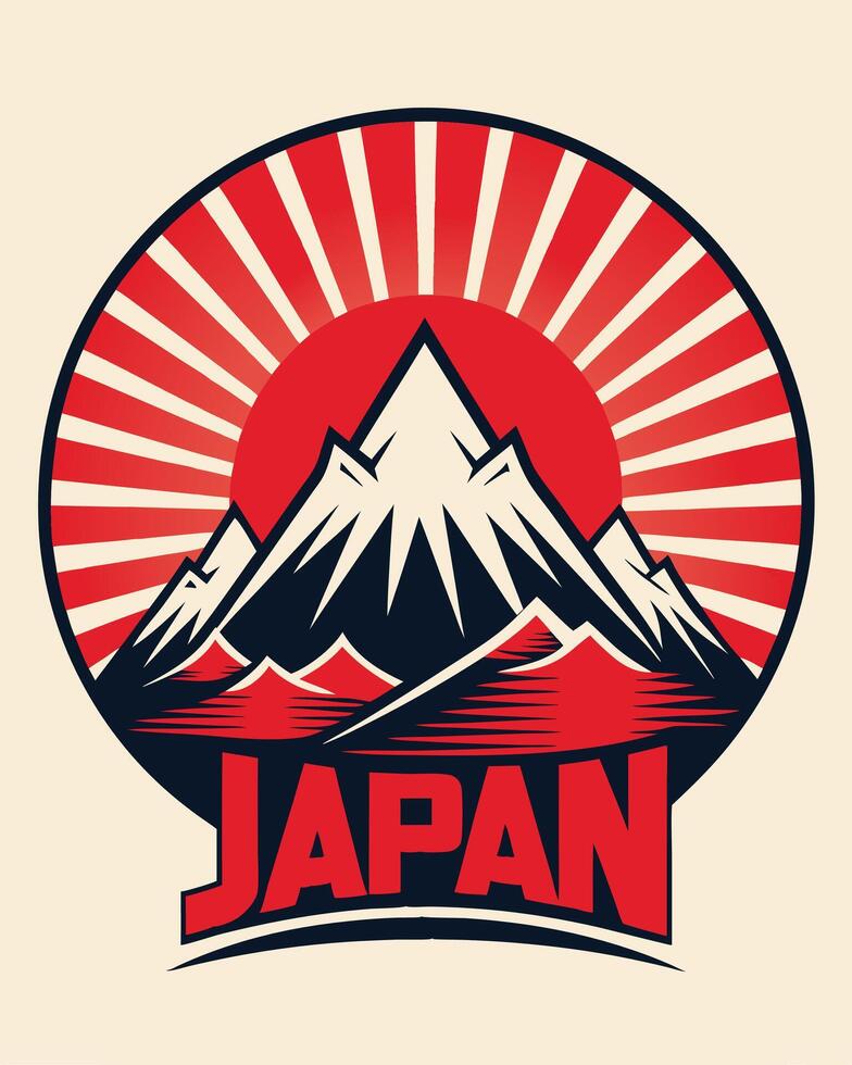 Japan Logo Vintage for your design Tshirt or apparel design vector