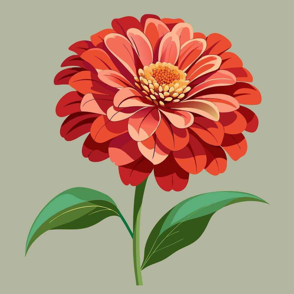colorful flowers and leaves in a square frame vector