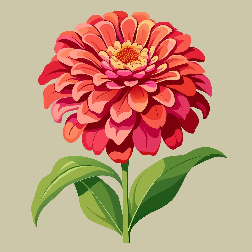colorful flowers and leaves in a square frame vector