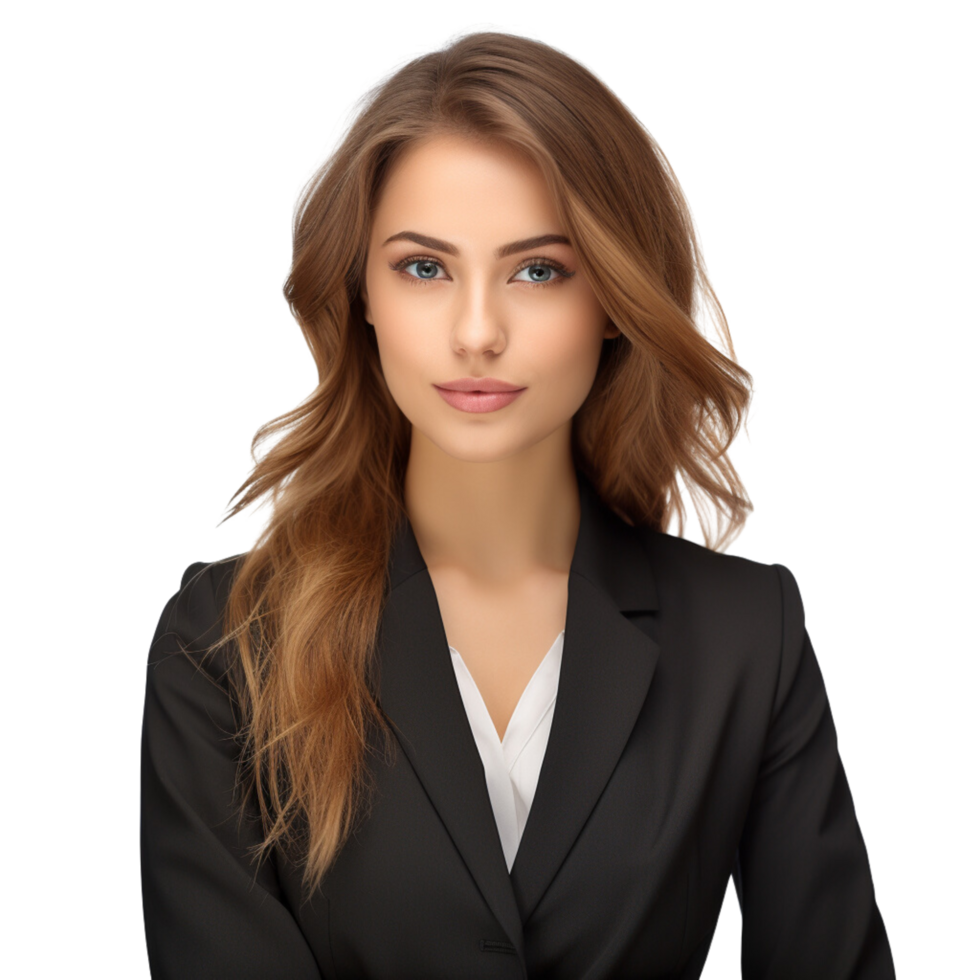 Business woman isolated on a transparent background png
