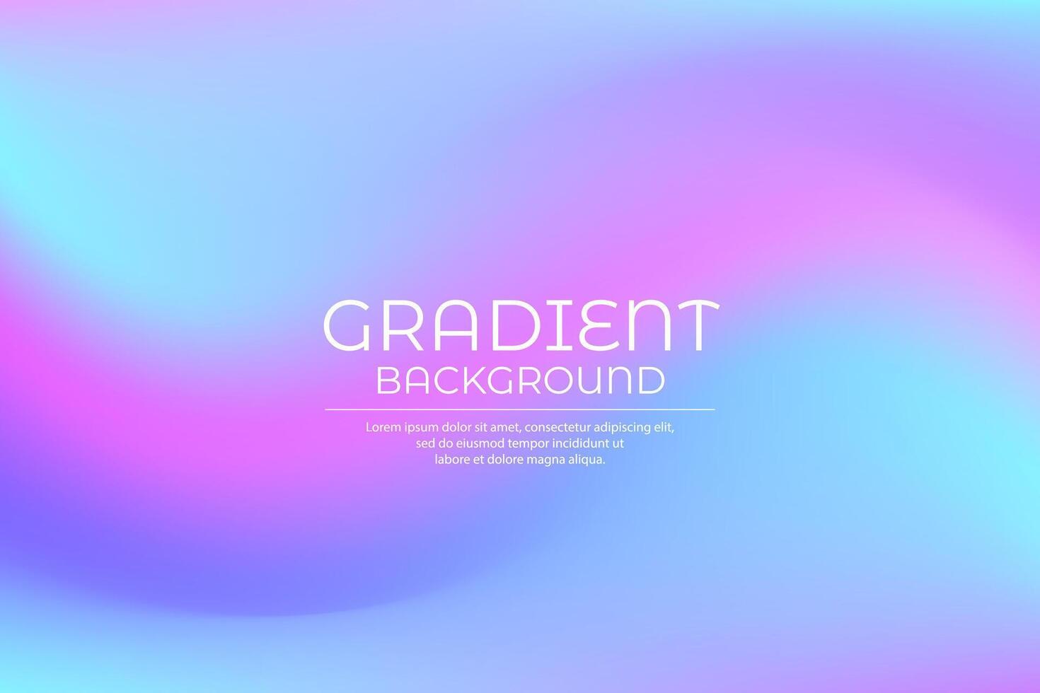 Trendy gradient vibrant color background vector