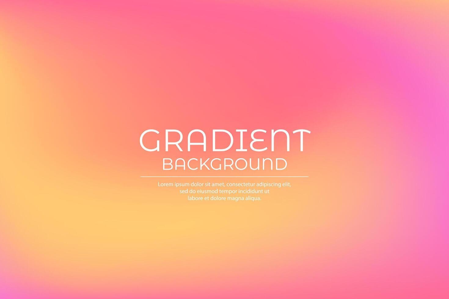 Trendy gradient vibrant color background vector