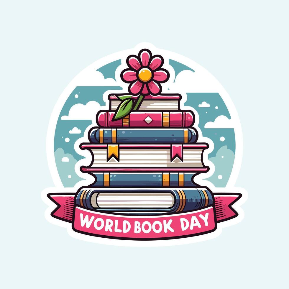 National Book Lovers Day, August 9 Illustration for Celebrating Book Lovers Day. vector