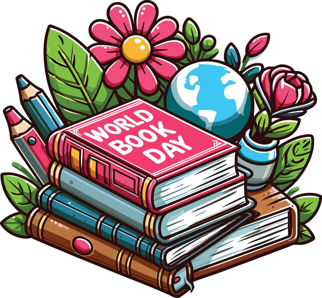 National Book Lovers Day, August 9 Illustration for Celebrating Book Lovers Day. vector