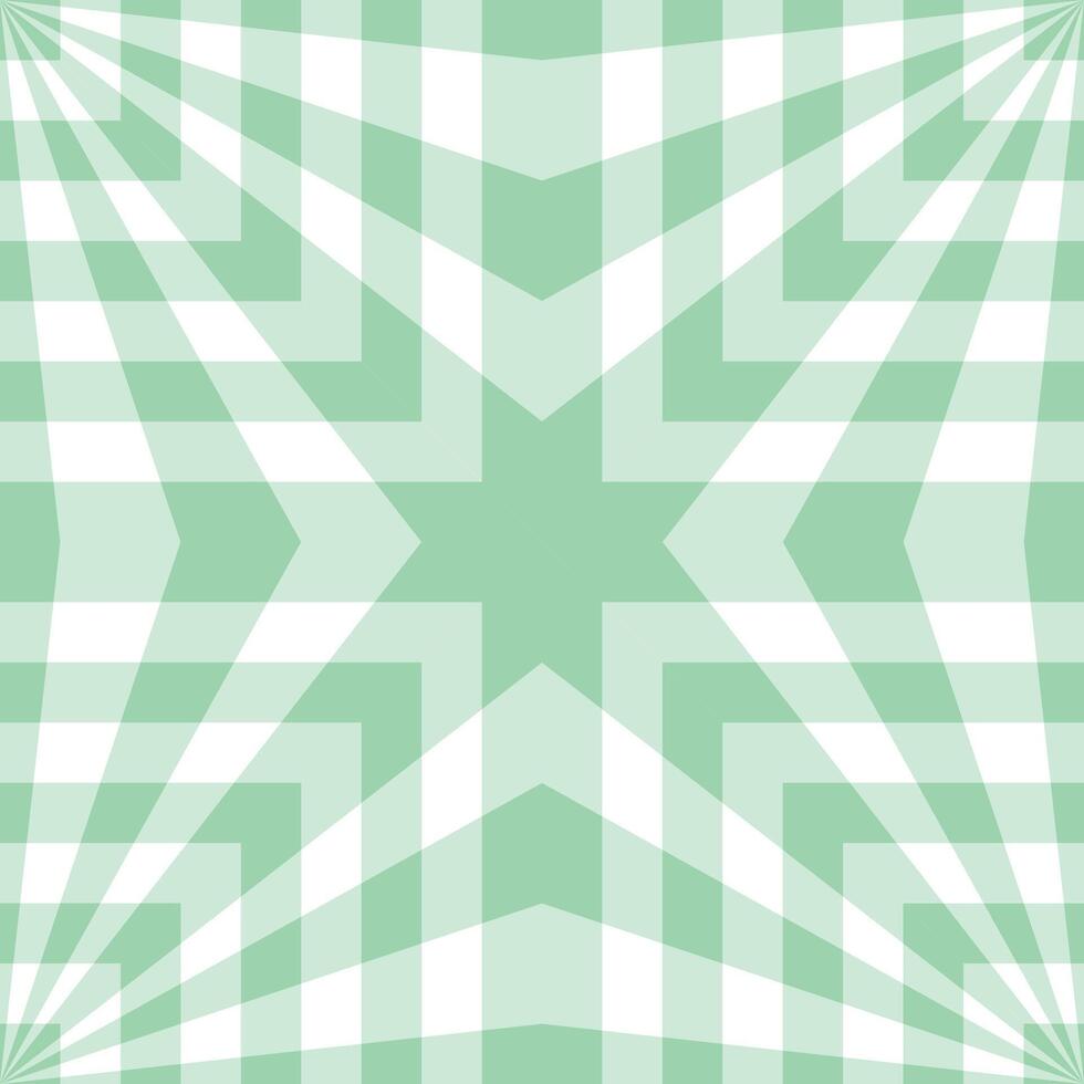 Green and white gingham seamless pattern. Checkered texture for picnic blanket, tablecloth, plaid, clothes. Fabric geometric background vector