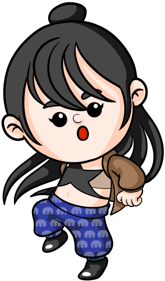 Illustration of Cartoon singer rockstar woman Dream Career and Inspiration for toddler png