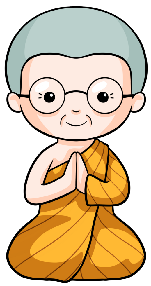 Buddhism Thai Monk Characters illustration png