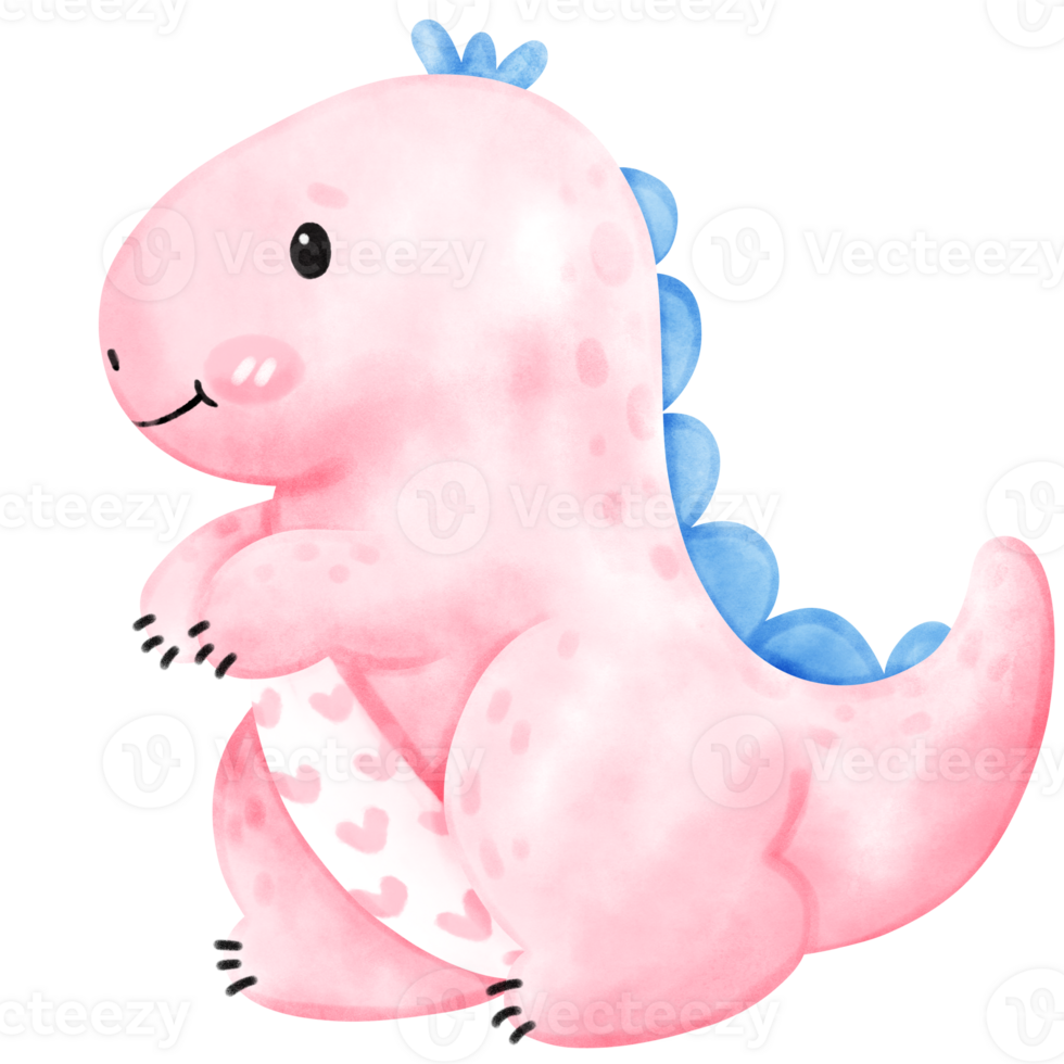 Cute Dino, Dinosaur, watercolor, illustration png