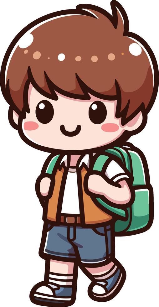 Back to School day student charachter for a also design vector