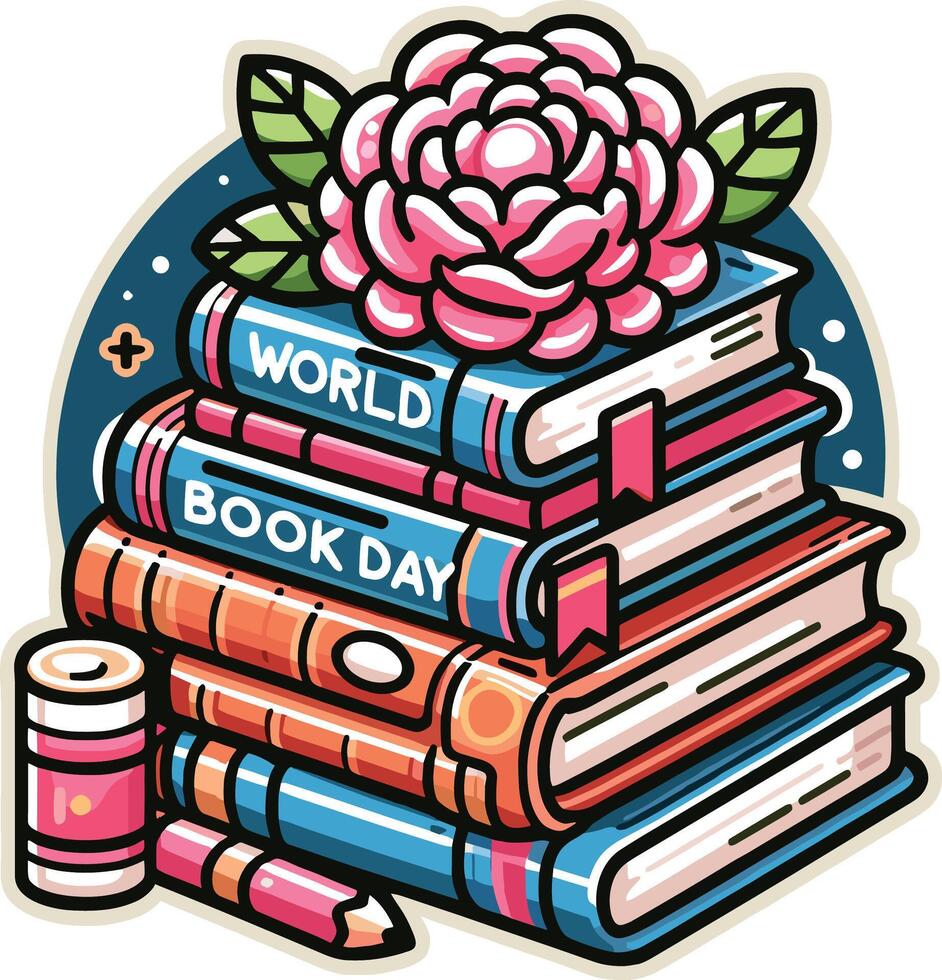 National Book Lovers Day, August 9 Illustration for Celebrating Book Lovers Day. vector