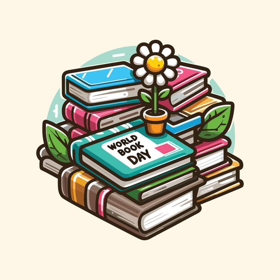 National Book Lovers Day, August 9 Illustration for Celebrating Book Lovers Day. vector