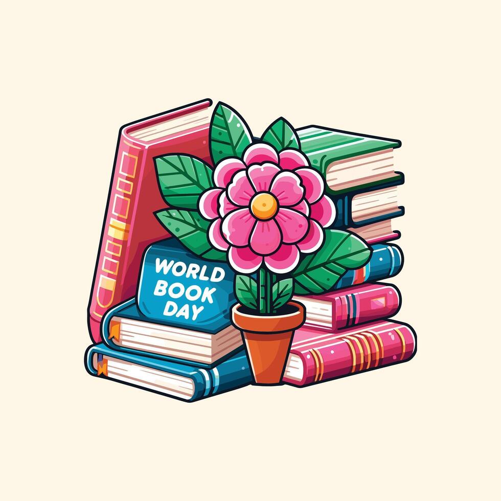 National Book Lovers Day, August 9 Illustration for Celebrating Book Lovers Day. vector