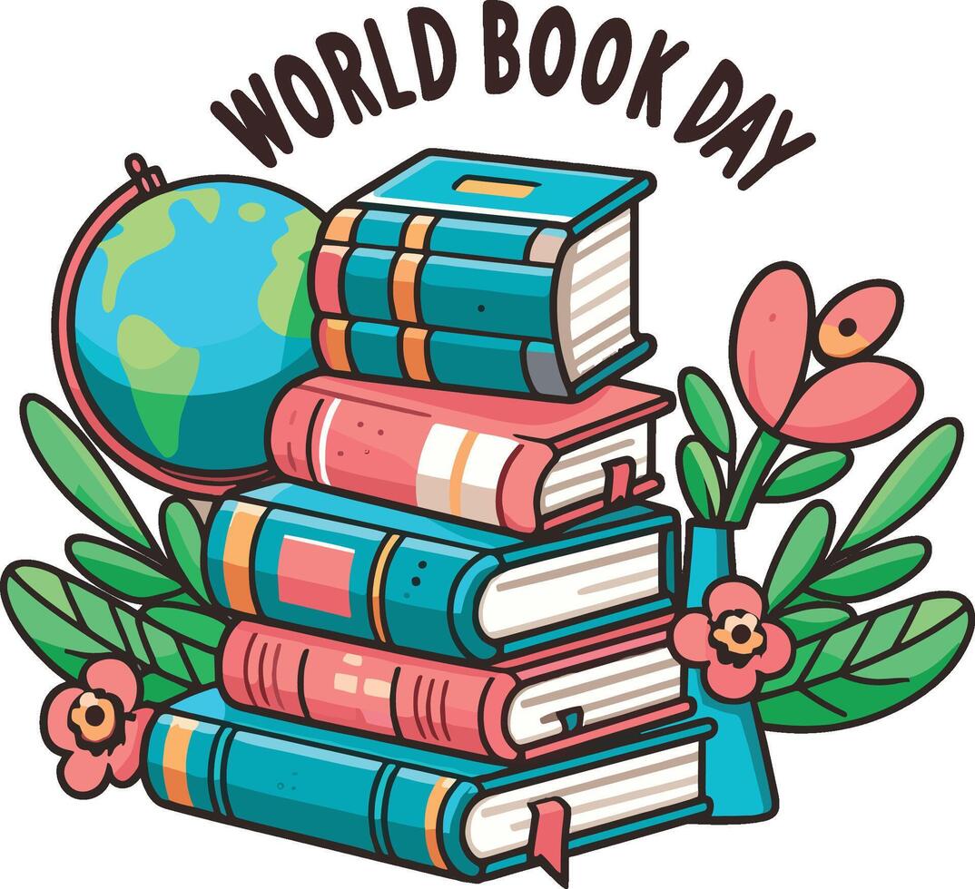 National Book Lovers Day, August 9 Illustration for Celebrating Book Lovers Day. vector