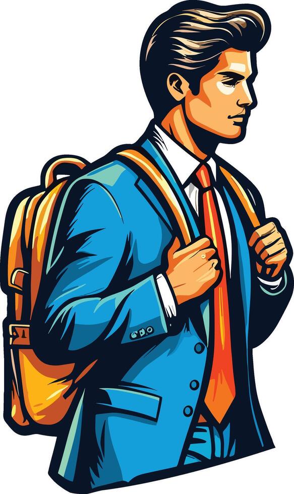 Back to School day student charachter for a also design vector