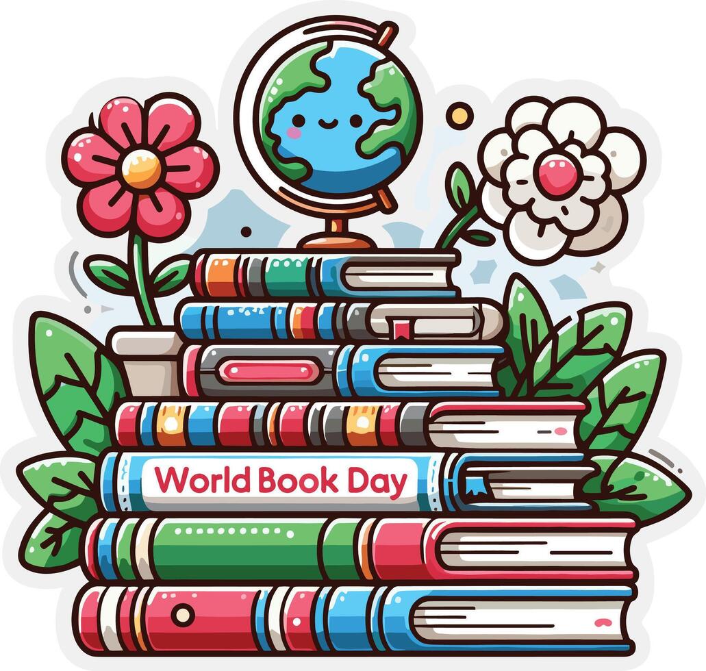 National Book Lovers Day, August 9 Illustration for Celebrating Book Lovers Day. vector