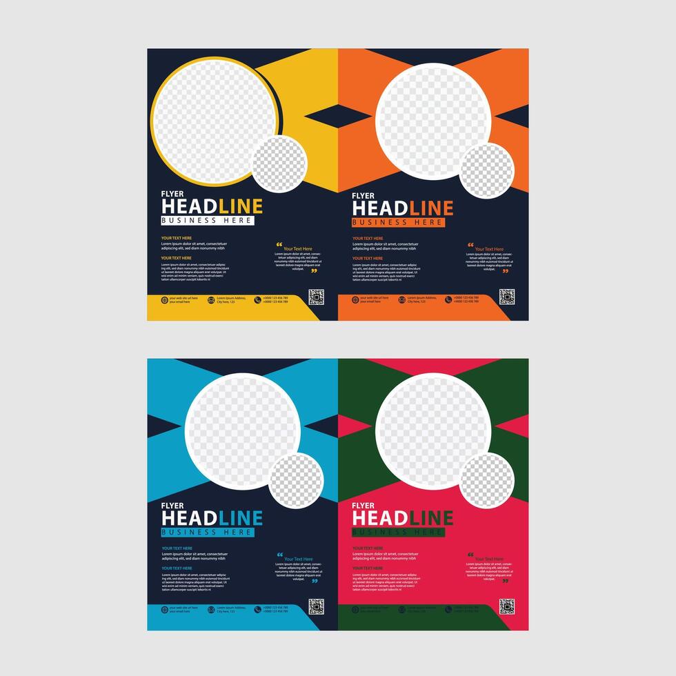 Brochure design template vector