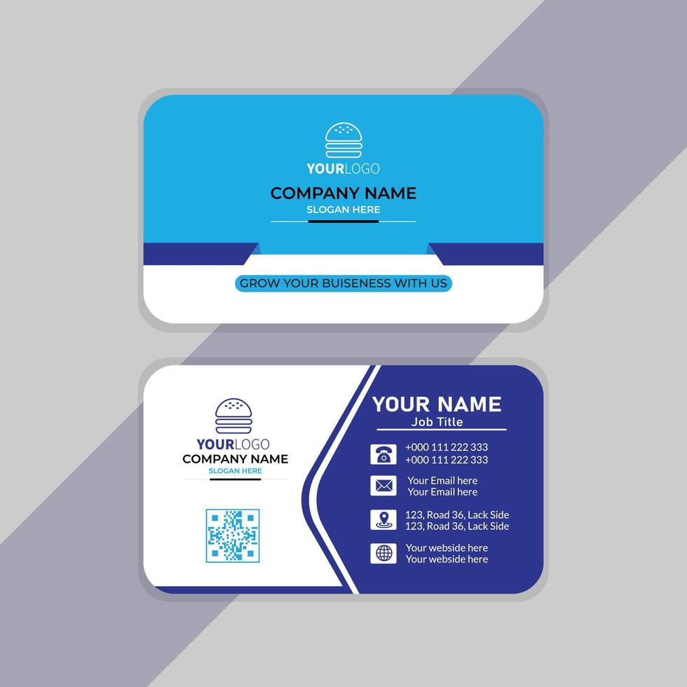 Free Business card design vector