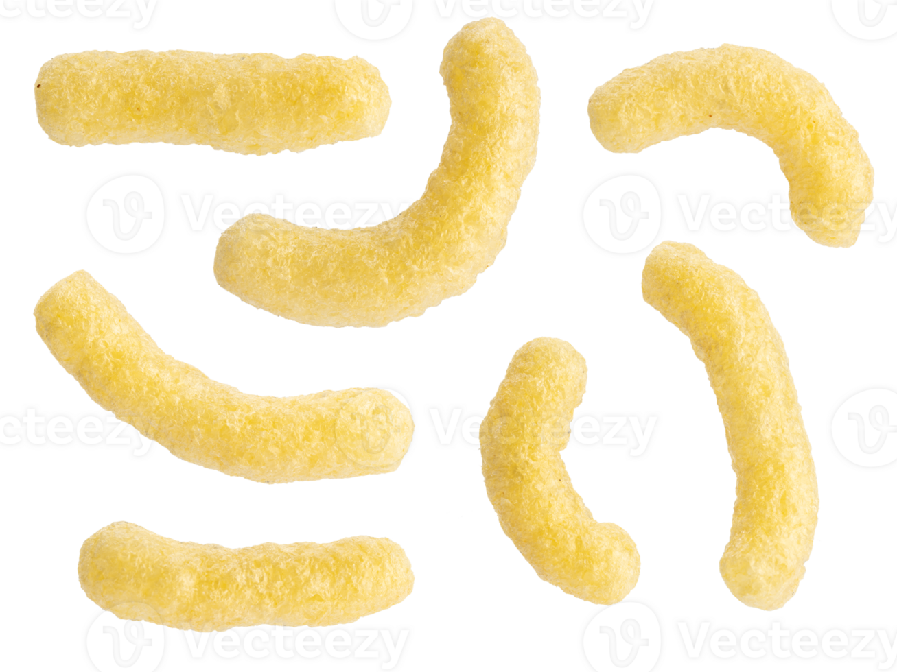 Corn sticks set isolated on transparent background png